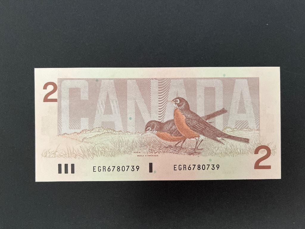 Canada 2 dollars 1986 UNC, Postzegels en Munten, Bankbiljetten | Amerika, Verzenden, Noord-Amerika