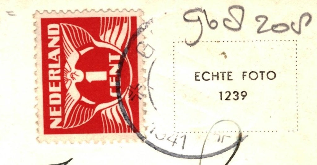 968208 Groningen Noorderplantsoen 1941 Gelopen, Ophalen of Verzenden, 1940 tot 1960, Gelopen, Stad of Dorp