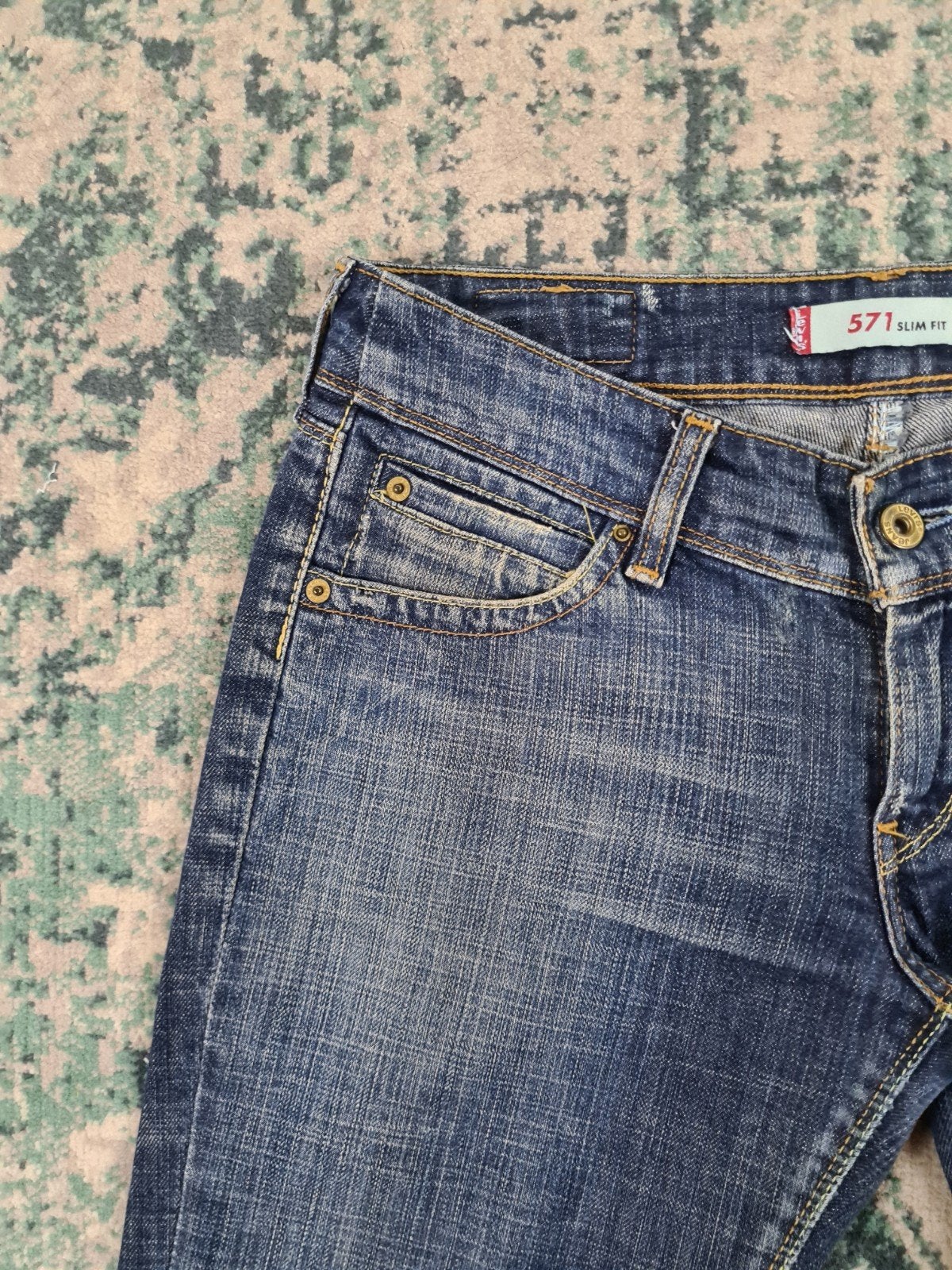 Levi's 571 slim fit W29 L34 WMN Tulsi2934 Blauw, Blauw, Ophalen of Verzenden, Zo goed als nieuw, W28 - W29 (confectie 36)