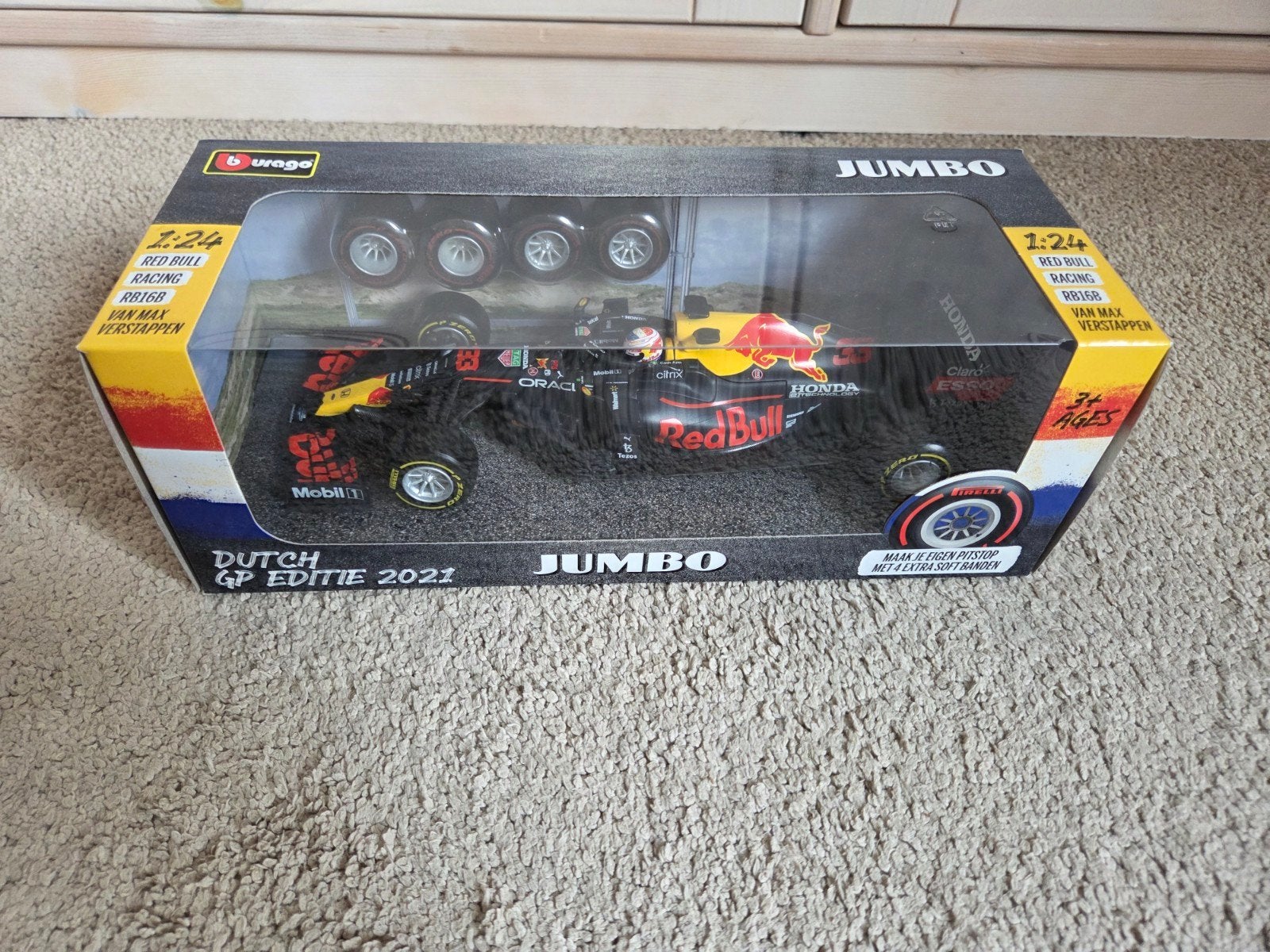 Bburago Red Bull Racing RB16B Max Verstappen Dutch GP 2021, Ophalen of Verzenden, Nieuw, Auto, Overige merken