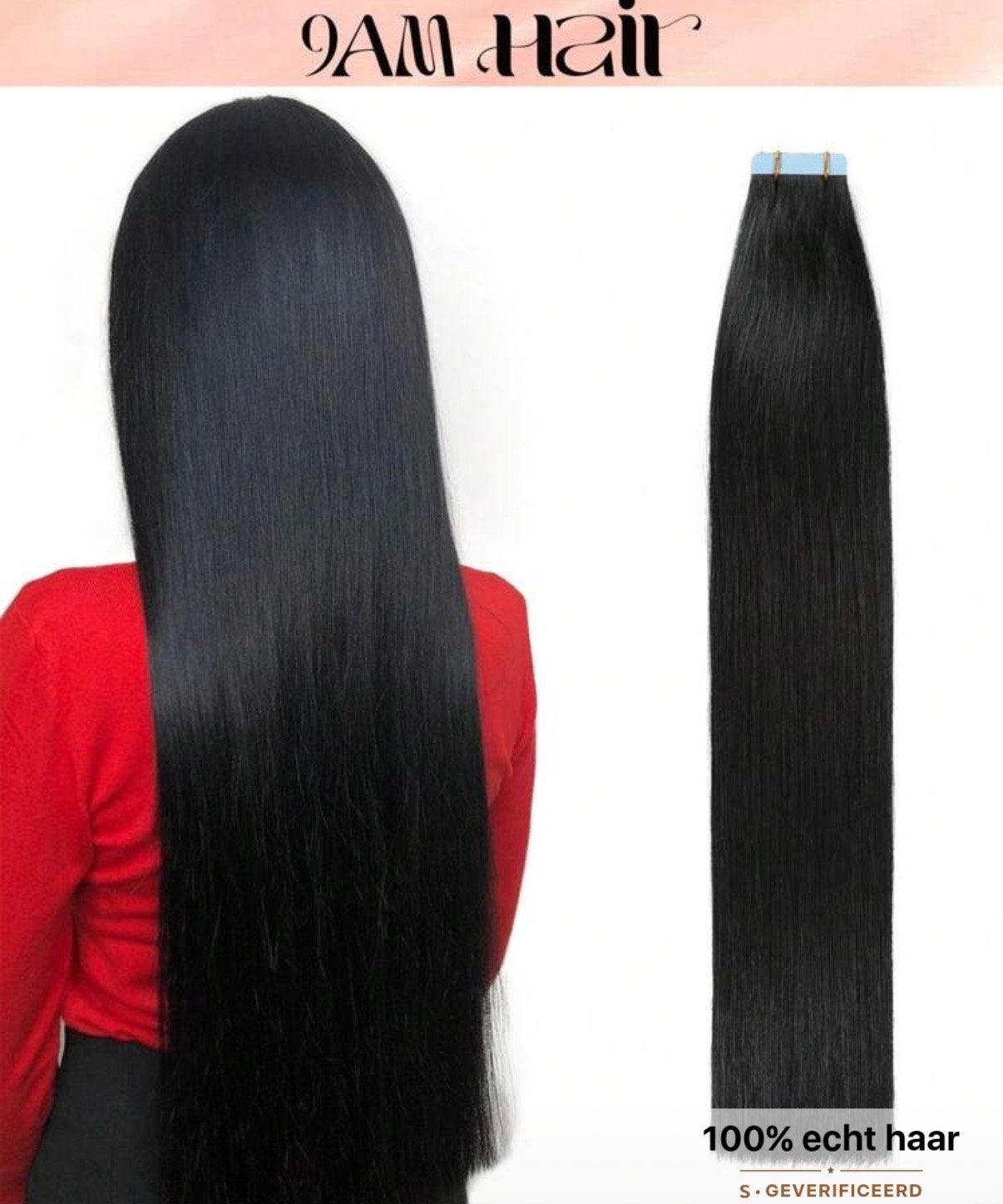 Tape In Hair Extensions 100% Remy Human Hair, Ophalen, Nieuw, Pruik of Haarverlenging