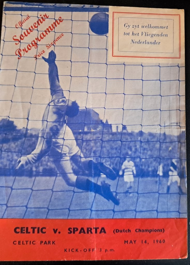 Celtic Glasgow - Sparta 1959/1960, Verzamelen, Sportartikelen en Voetbal, Ophalen of Verzenden, Gebruikt, Sparta, Boek of Tijdschrift