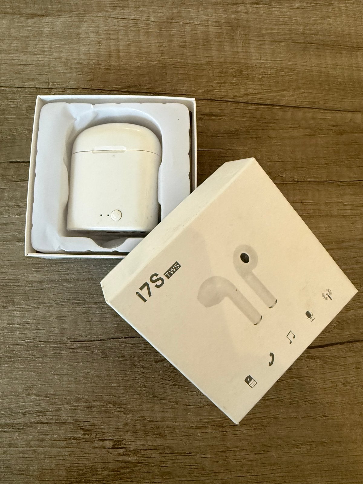 i7s TWS Draadloze Oordopjes met Oplaadcase - Wit, In-ear, Bluetooth, Zo goed als nieuw, Wit