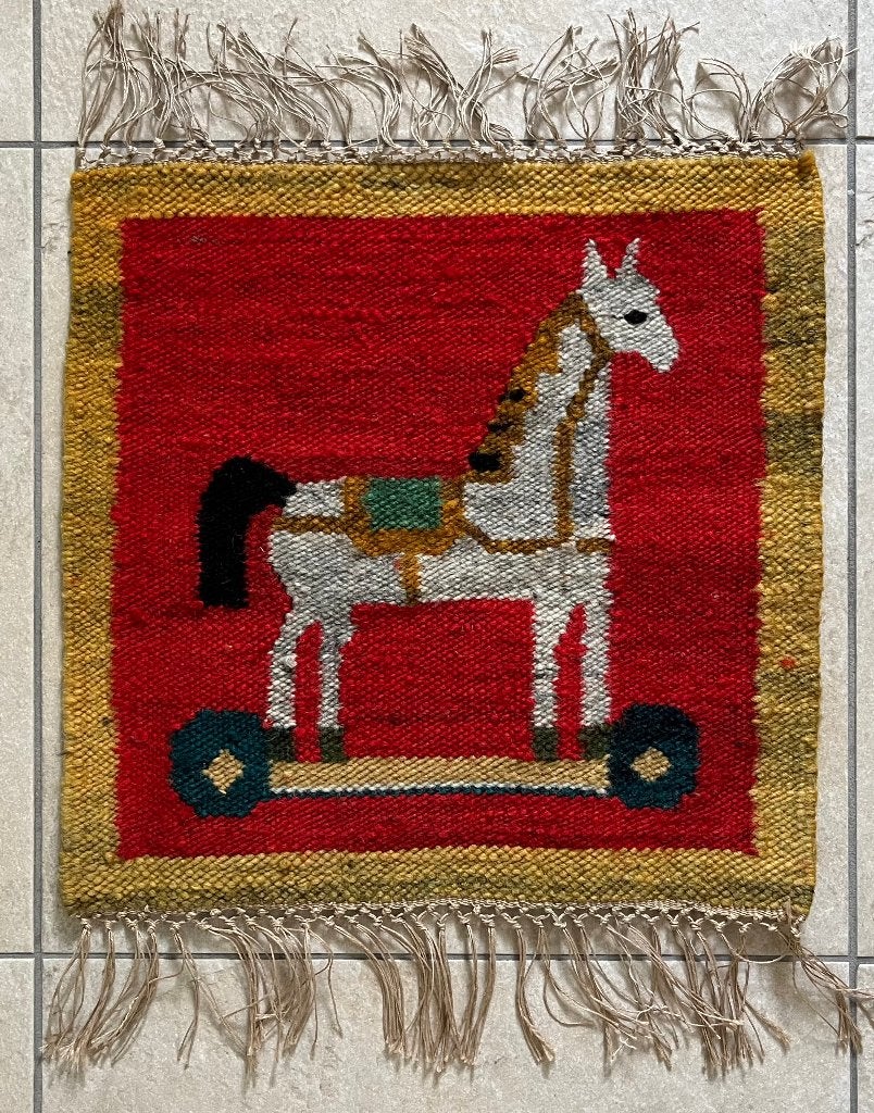 Vintage Pools Kilim Wandtapijt "Konik A" Wol Jaren '70 Pisko, Ophalen of Verzenden
