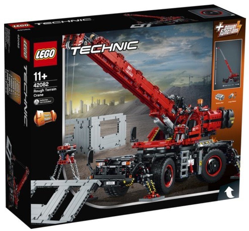 LEGO Technic Rough Terrain Crane 42082, Ophalen, Lego, Compleet, Zo goed als nieuw