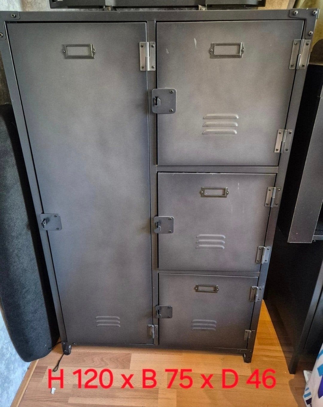 hoge metalen kast H120 x B75 x D46, Huis en Inrichting, Kasten | Lockerkasten, Ophalen, Gebruikt