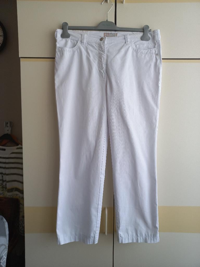 Witte Dames jeans, Kleding | Dames, Wit, Maat 42/44 (L), Ophalen of Verzenden, Lang