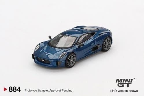 Jaguar C-X75 Blue/MINIGT/1:64, Nieuw, Ophalen of Verzenden, MINIGT, Hongkong