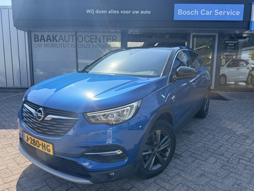 Opel Grandland X 1.2 Turbo Edition 2020 | Camera | 130PK | C, Auto's, 12 maanden, Gebruikt, 1199 cc, Blauw