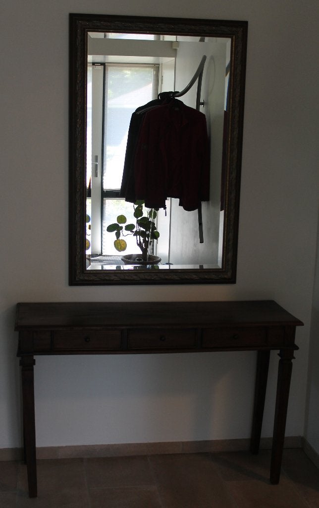 Sfeervolle console tafel met spiegel, Gebruikt, 100 tot 150 cm, Klassiek, Ophalen of Verzenden