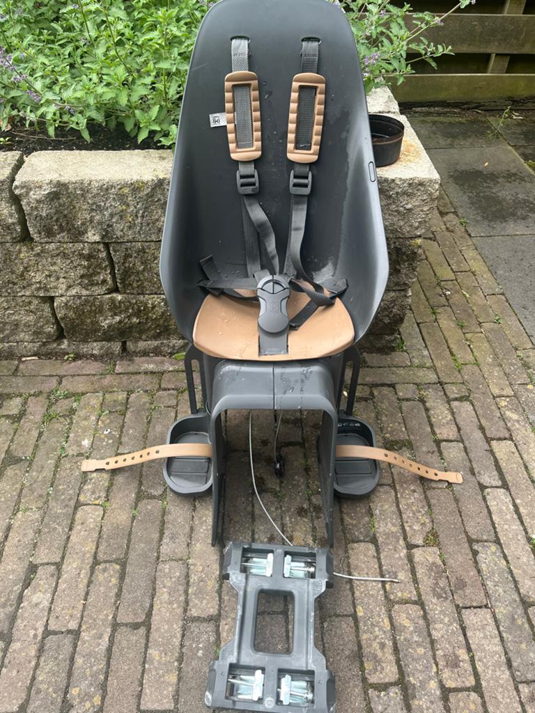 Gebruikt Bobike Exclusive Tour Fietszitje Achter, Ophalen, Achterzitje, Voetsteuntjes, 9 t/m 18 kg