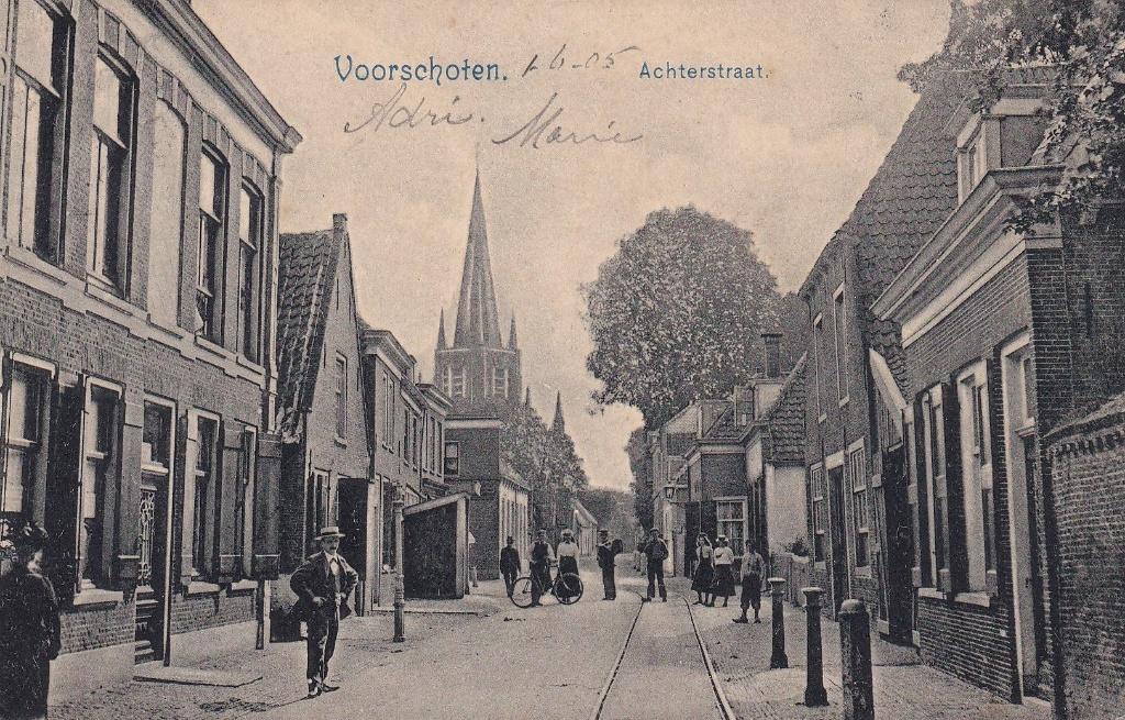 Voorschoten, Volk, 1900., Verzenden, Voor 1920, Gelopen, Zuid-Holland