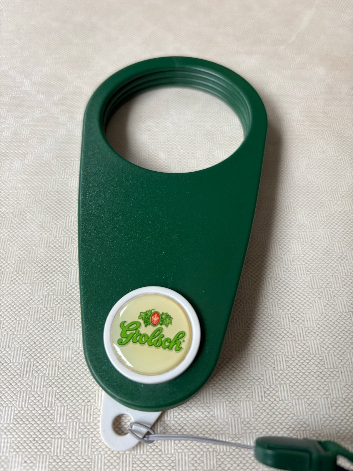 Grolsch bierglashouder met nekkoord, Ophalen of Verzenden, Zo goed als nieuw, Overige typen, Grolsch
