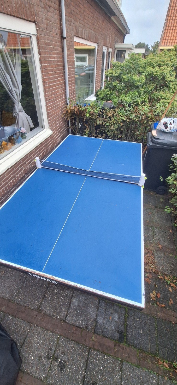 TIBHAR Smash 28R Tafeltennistafel - Inklapbaar met hoes, Ophalen, Gebruikt, Tafel Outdoor, Inklapbaar