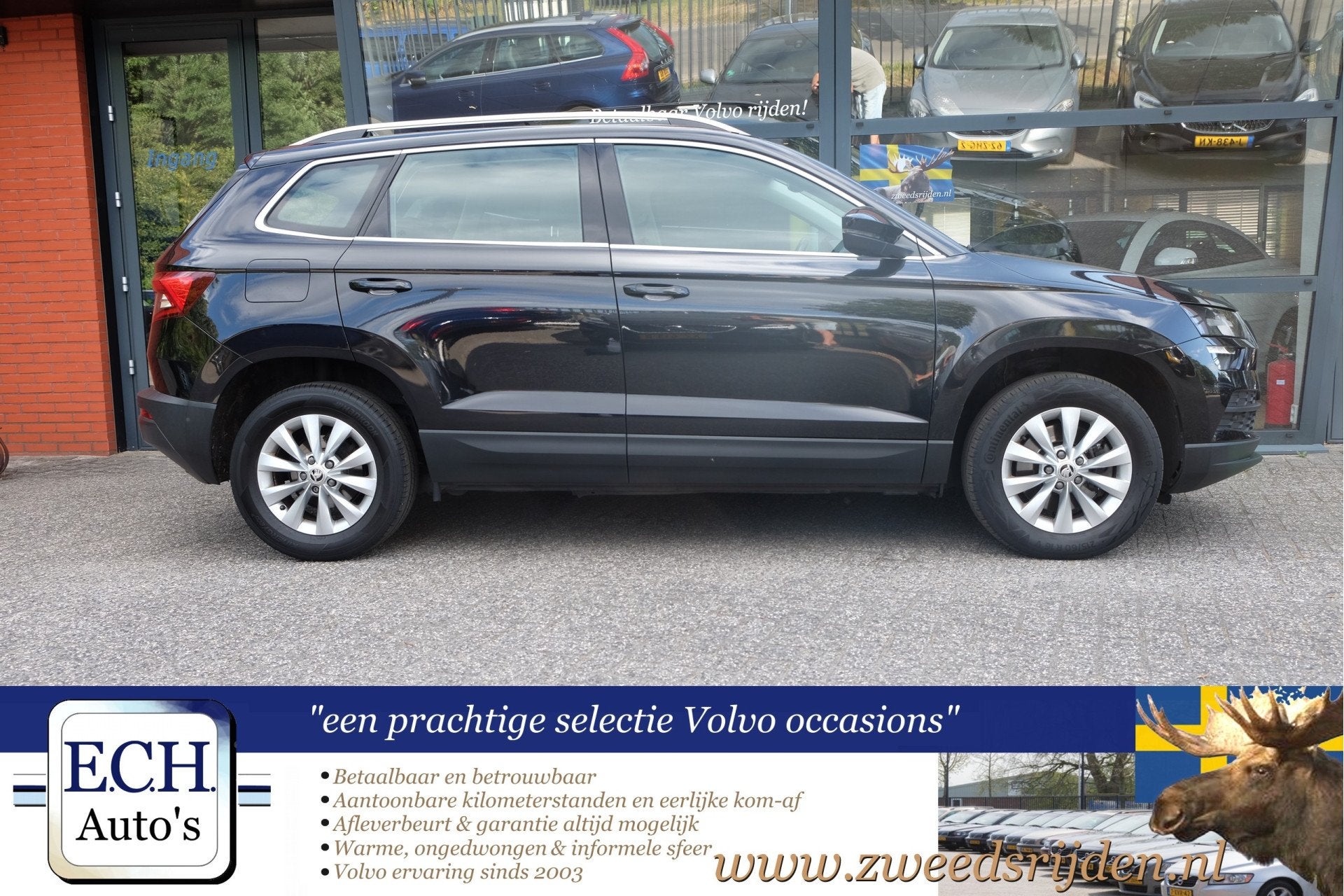 Skoda Karoq 1.5 TSI 150pk ACT Automaat (bj 2018), Auto's, Stof, 4 cilinders, Zwart, Karoq