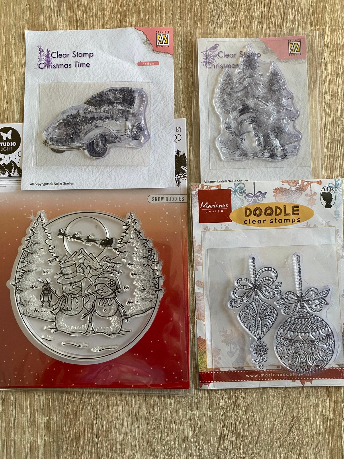 Kerst stempels, Ophalen of Verzenden, Zo goed als nieuw, Clearstamp