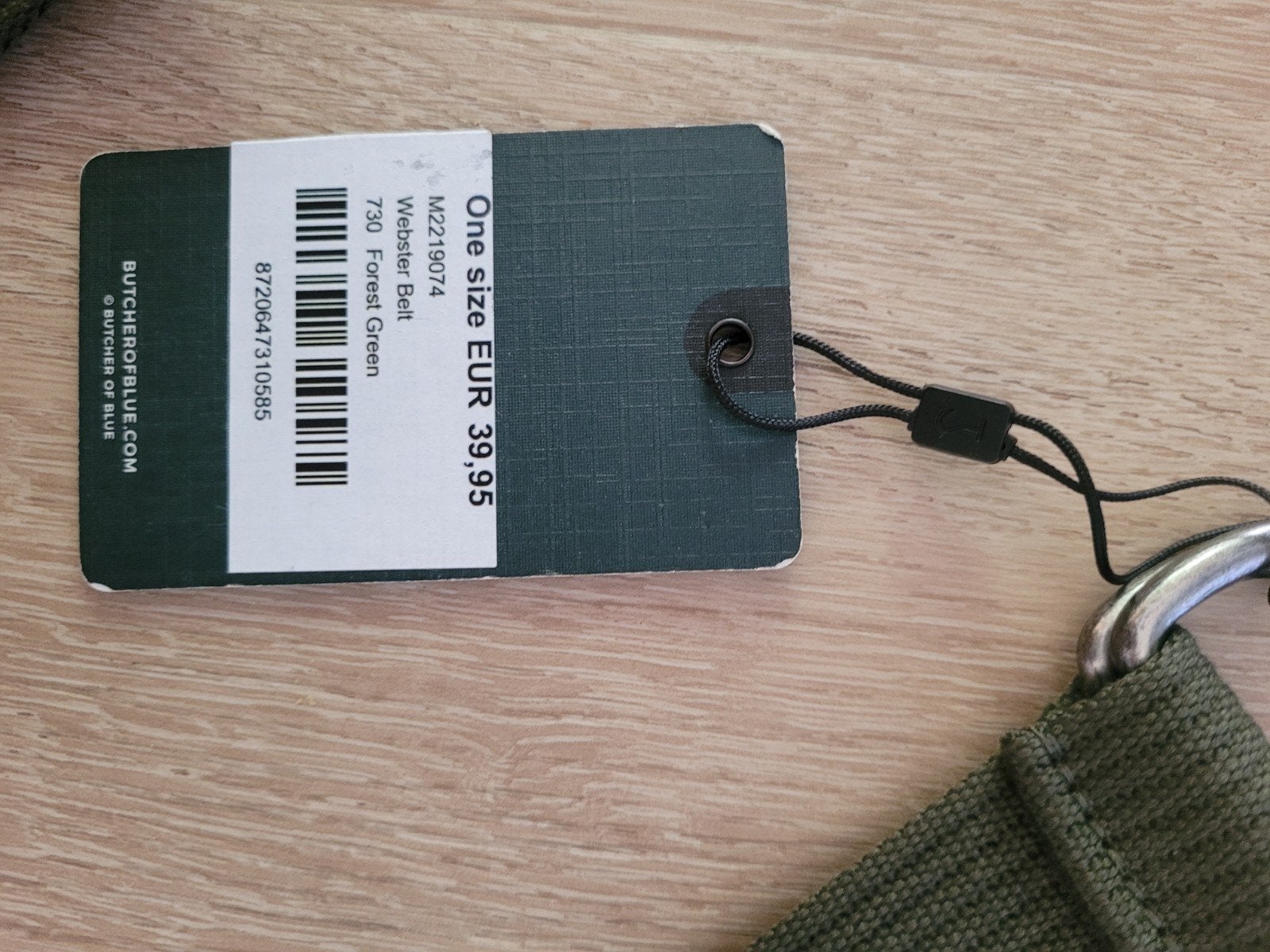 Nieuwe Butcher of Blue riem - Webster Belt Forest Green, Kleding | Heren, Butcher of Blue, Overige kleuren, Nieuw, Ophalen of Verzenden
