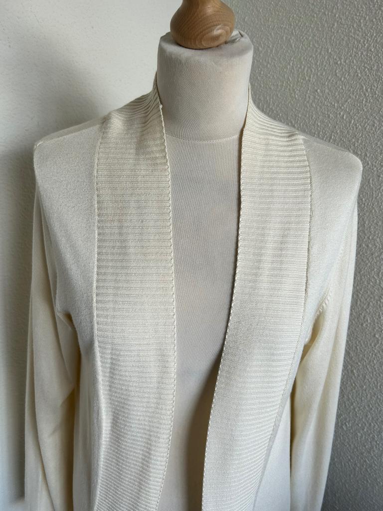 Soyaconcept maat L creme midi lang vest 2620, Soyaconcept, Beige, Maat 42/44 (L), Ophalen of Verzenden