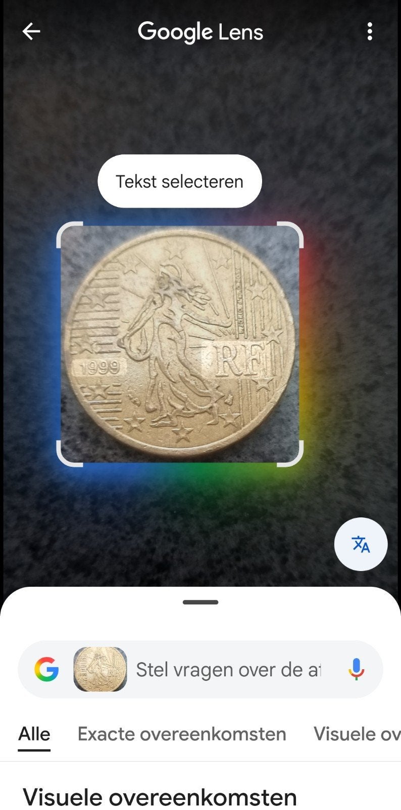 Zeldzame Franse 50cent munt uit 1999, Ophalen of Verzenden, Frankrijk, 50 cent, Losse munt