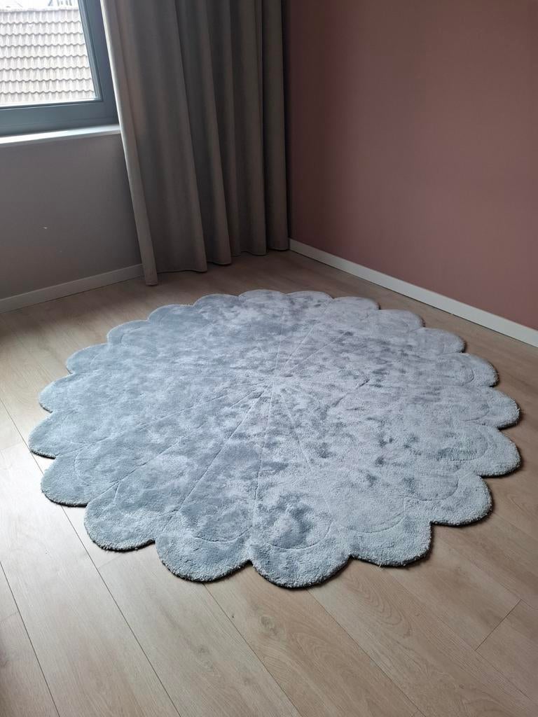 Sissy-Boy Rond Vloerkleed Grijs 183cm Diameter, Ophalen, Modern, Speels, 150 tot 200 cm, Rond