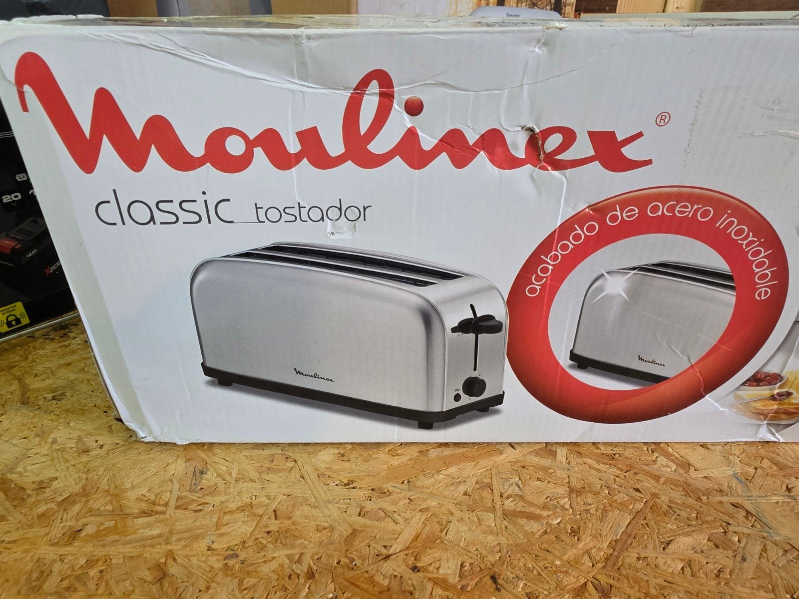 Moulinex Classic Broodrooster - RVS, 1400W, Ophalen of Verzenden, Nieuw, Uitneembare kruimellade