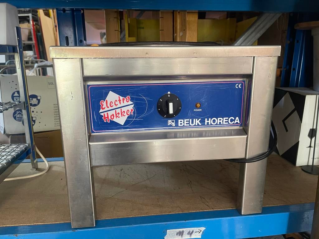 Elektrische hokker/kookplaat - Beuk Horeca, Witgoed en Apparatuur, Kookplaten, Ophalen, Gebruikt, 3 kookzones of minder, Vrijstaand