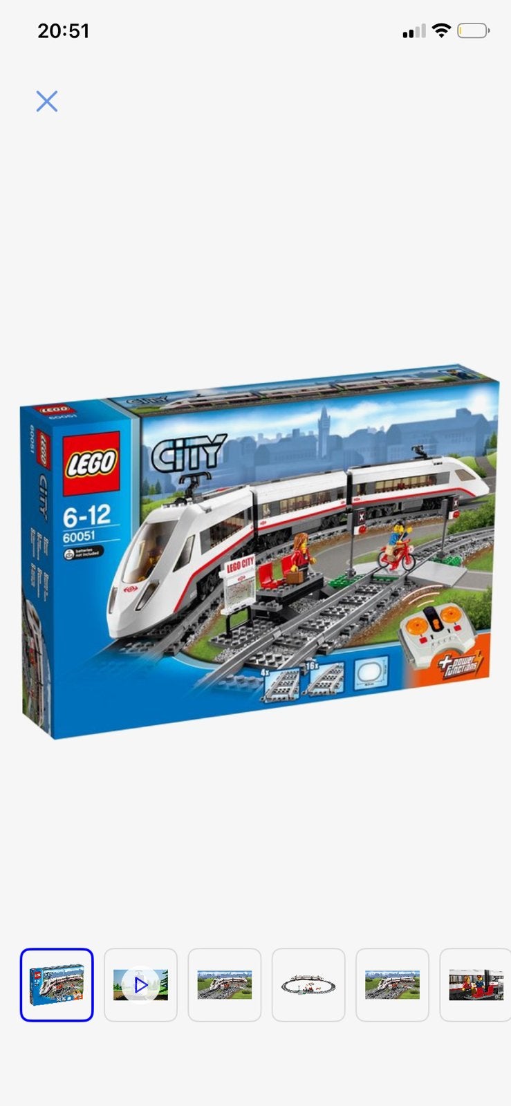 Lego Hoogesnelheidstrein 60051 met rails en bouwboekjes, Kinderen en Baby's, Speelgoed | Duplo en Lego, Lego, Ophalen of Verzenden
