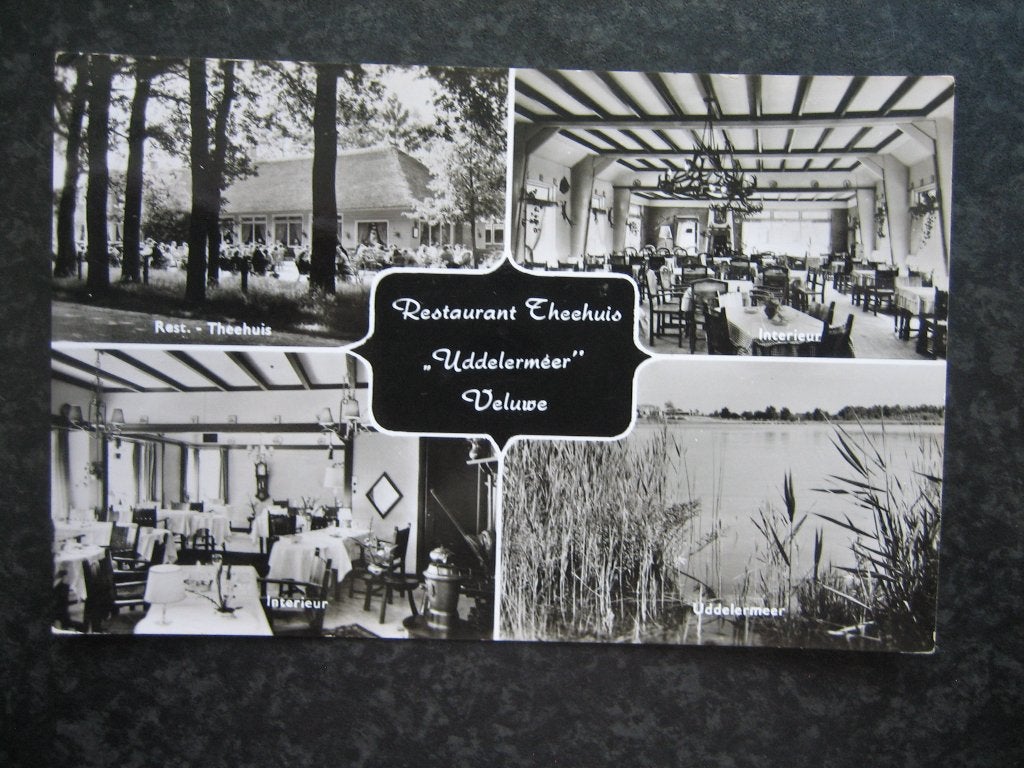 UDDEL 4 luiks rest. theehuis Uddelermeer 1963, Verzamelen, Ophalen of Verzenden, 1960 tot 1980, Gelderland