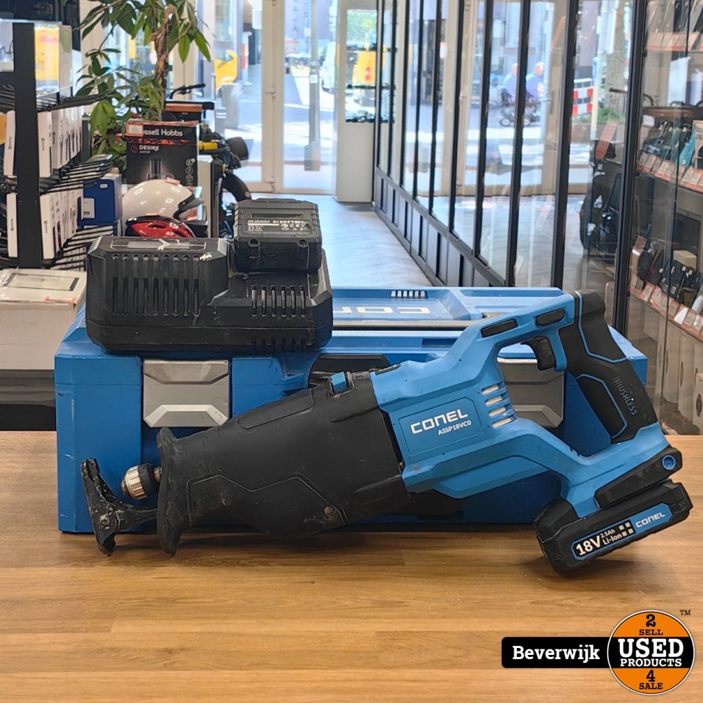Conel ASSP18VC0 Tools Body Reciprozaag - Prima!, Conel, Zo goed als nieuw, Support@conel.com, P. O. Box 27, 2800 Subotica
Serbia