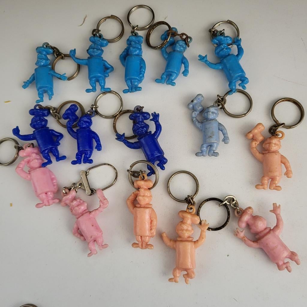 Vintage Bolletje Sleutelhangers - Bakker en Beschuit, Ophalen of Verzenden, Gebruikt, Knuffel of Figuurtje