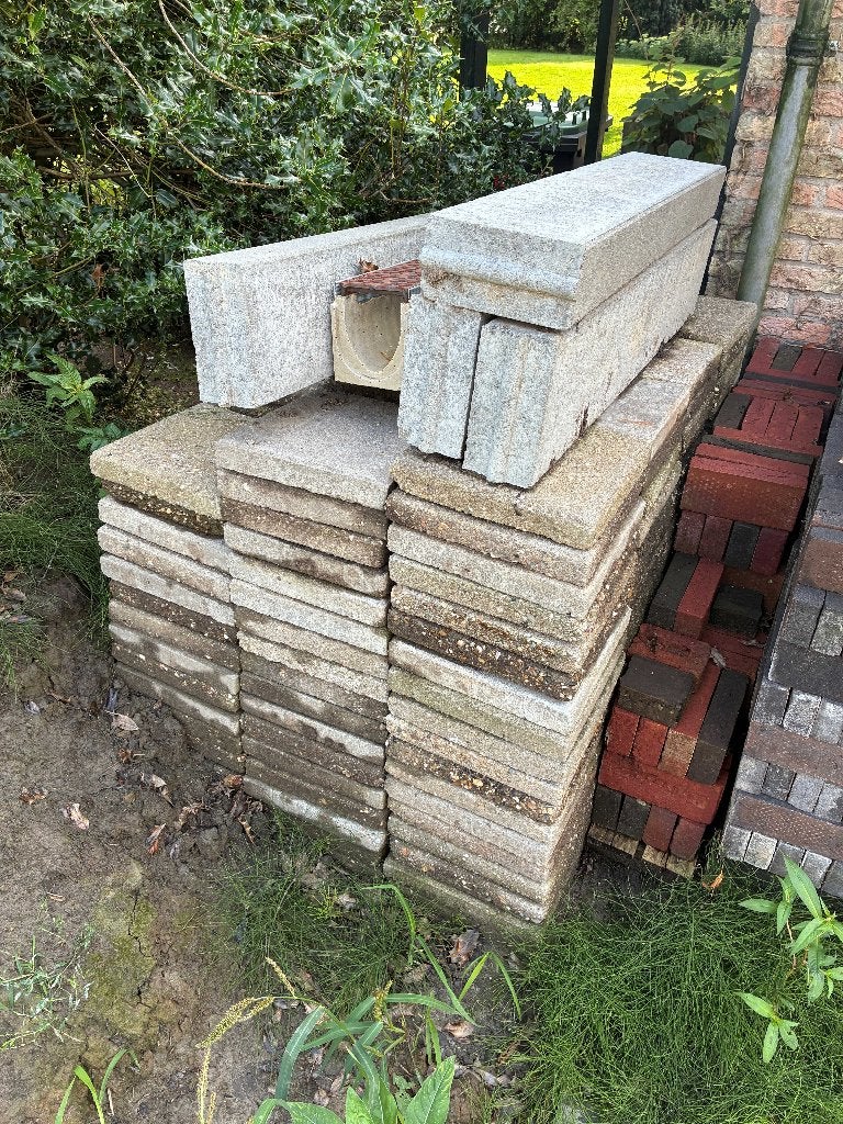 Betontegels 30x30, Ophalen, Gebruikt, 10 m² of meer, Beton