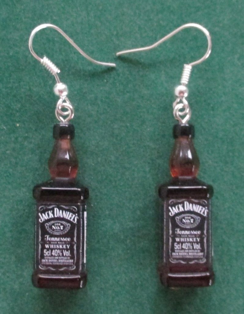 Oorbellen Jack Daniel’s fles Daniels Original Honey Fire., Ophalen of Verzenden, Nieuw, Overige materialen, Hangers