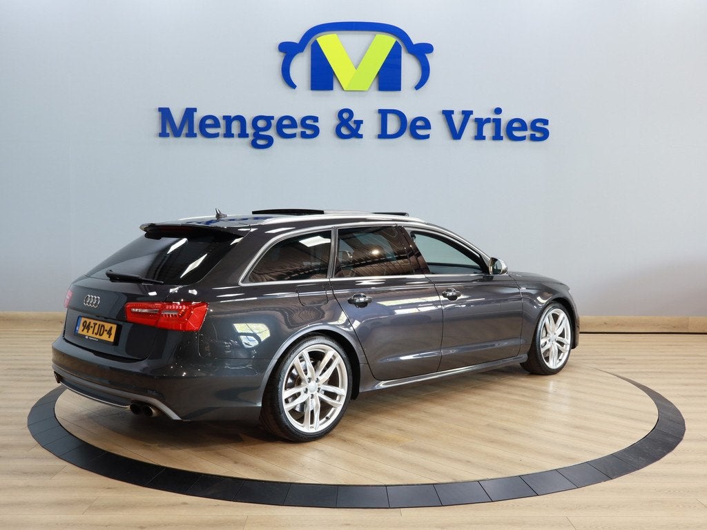 Audi A6 Avant 3.0 TFSI quattro Pro Line Plus Airco ECC | Pan, Automaat, Zwart, 2995 cc, Leder en Stof