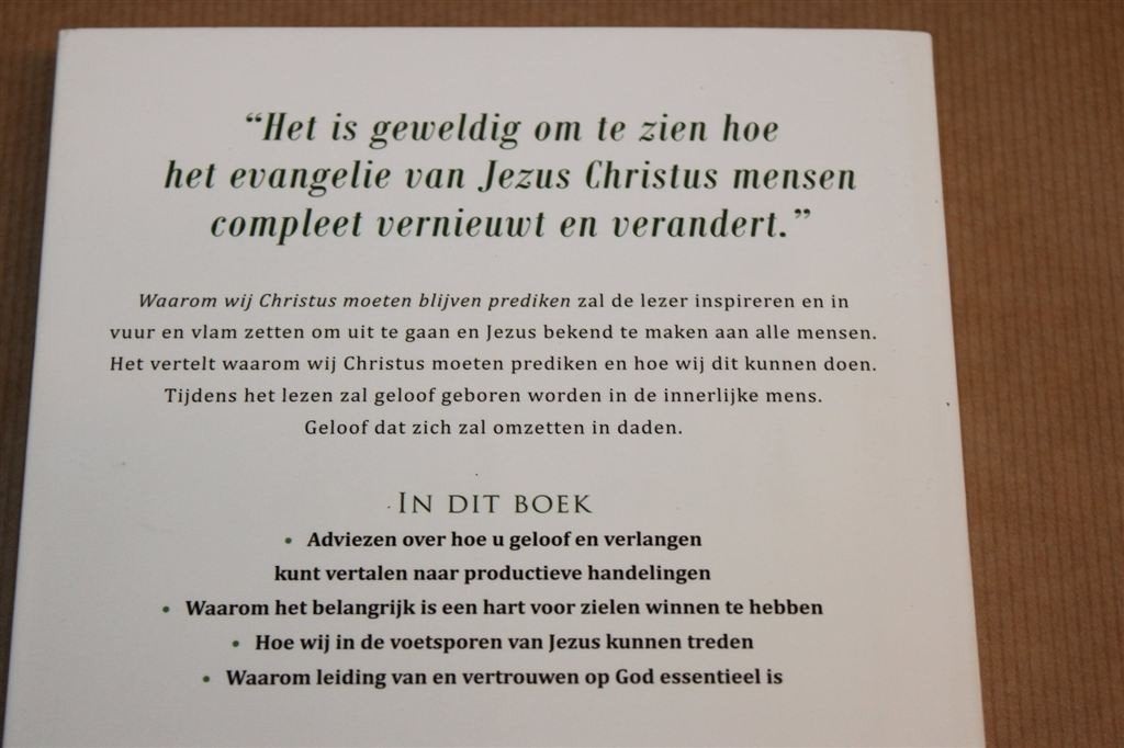 Waarom Wij Christus Moeten Blijven Prediken — John Maasbach, Boeken, Ophalen of Verzenden, Zo goed als nieuw
