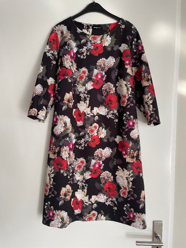 Jurk van Frank Walder. Maat 44, Kleding | Dames, Meerkleurig, Maat 42/44 (L), Ophalen of Verzenden, Knielengte