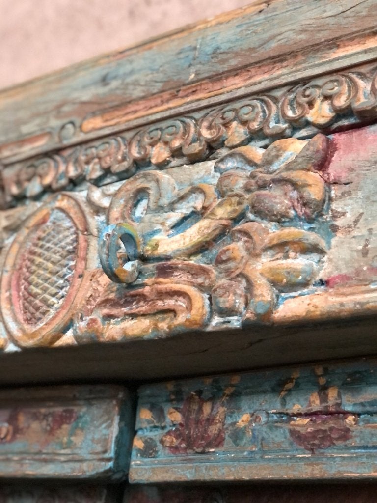 Antieke Oosterse deur Indiase deur Oosterse poort, Binnendeur, Ophalen of Verzenden, Zo goed als nieuw, Hout