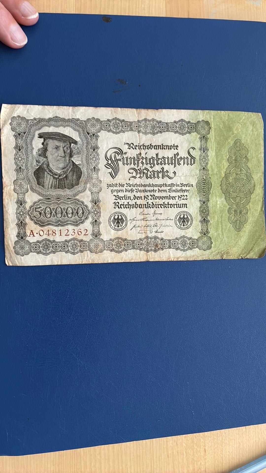 Duitsland 50.000 mark 1922, Ophalen of Verzenden, Duitsland