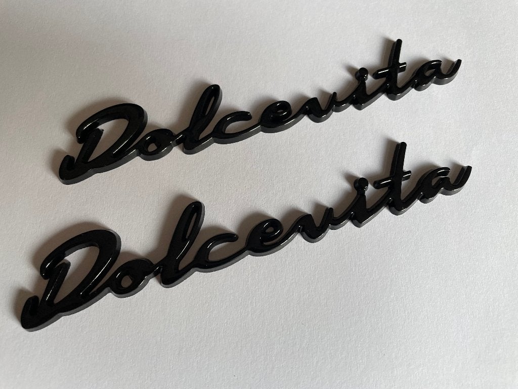 2x origineel Fiat 500 Dolcevita logo, inclusief plakstrips, Ophalen of Verzenden, Nieuw, Fiat