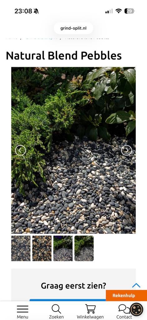 Gratis Grind +~18m2 antraciet ophalen Zutphen / Gelderland, Ophalen, Zo goed als nieuw