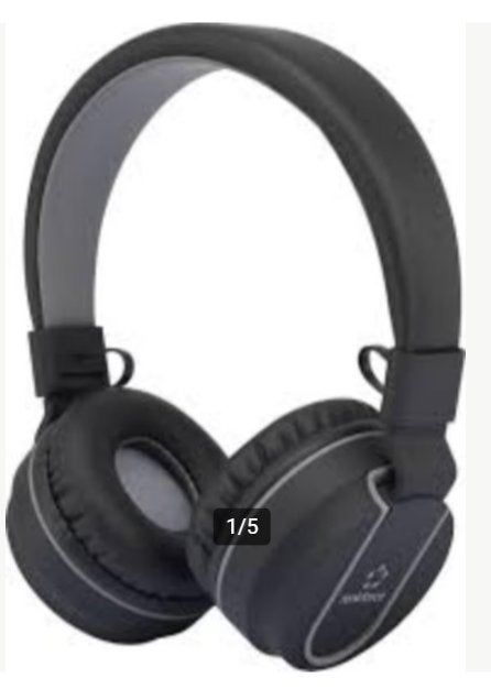 Renkforce RF-BTK-100 Bluetooth Koptelefoon - Zwart, Nieuw, On-ear, Ophalen of Verzenden, Zwart