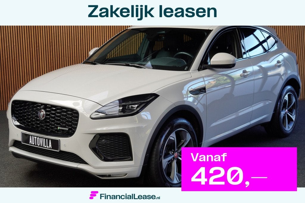 Jaguar E-PACE 1.5 P160 R-Dynamic SE Leer ACC 360 Meridian, 1683 kg, Zwart, 160 pk, Bedrijf