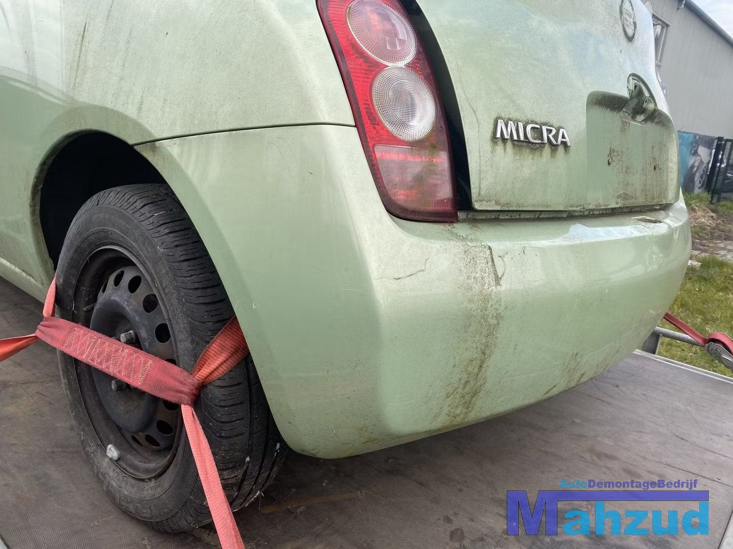 NISSAN MICRA 3 K12 Groen D30G achterbumper bumper 2002-2010, Takashima 1-chome 1-1
220-8686  Yokohama, Ophalen of Verzenden, Achter