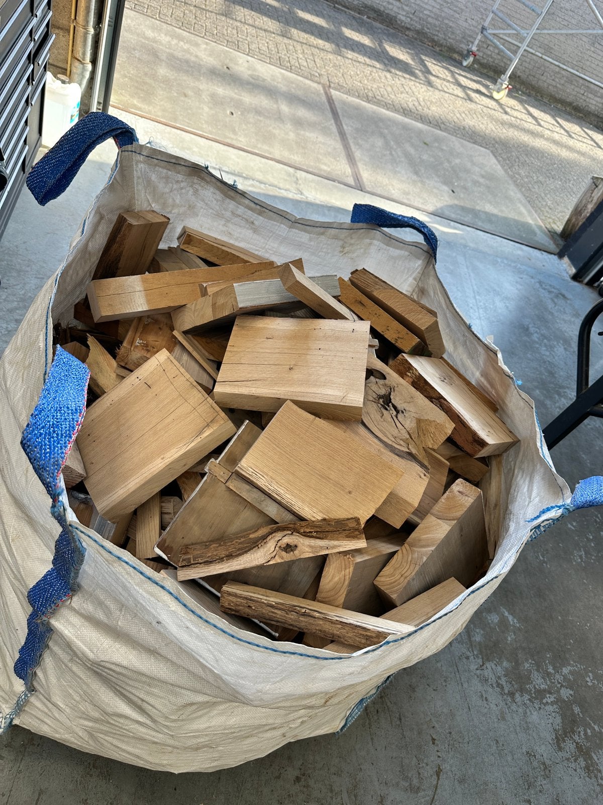 Big-bag eiken gemixt, Minder dan 3 m³, Ophalen