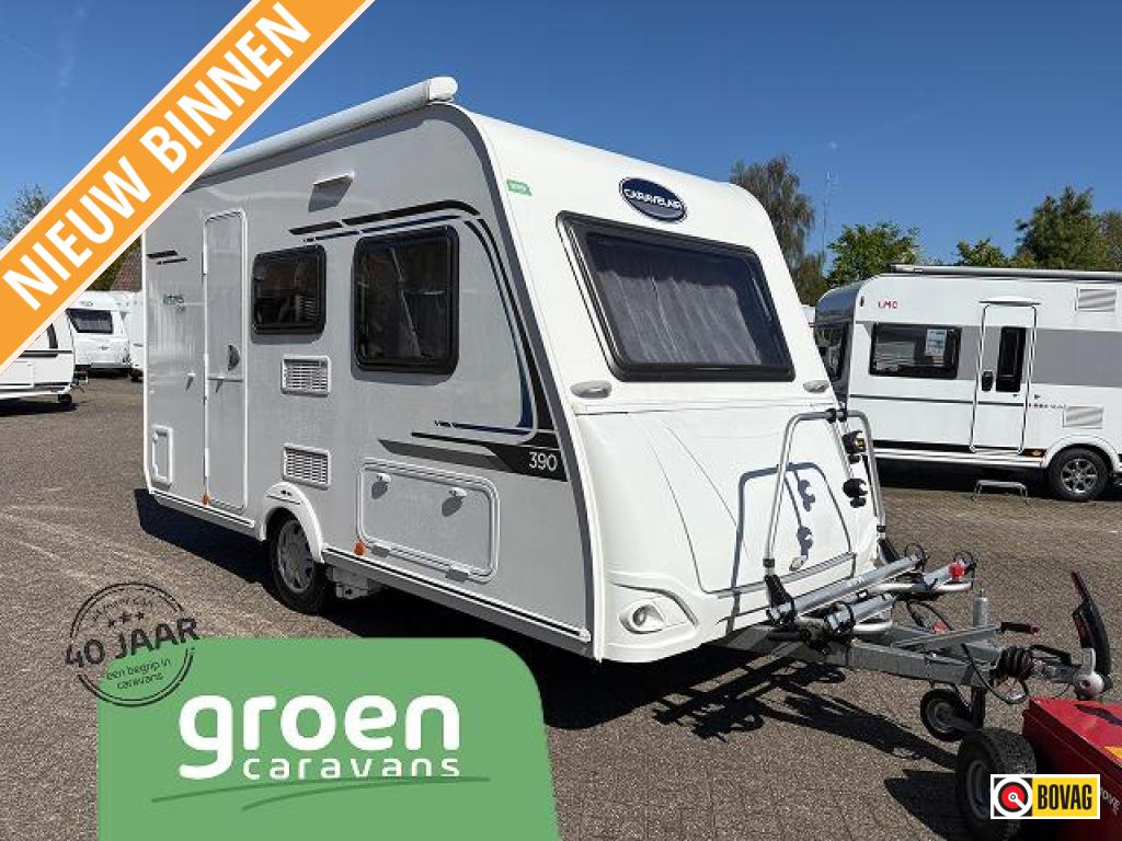 Caravelair Antares Style 390 met mover en luifel, Schokbreker, Bedrijf, Treinzit, 750 - 1000 kg