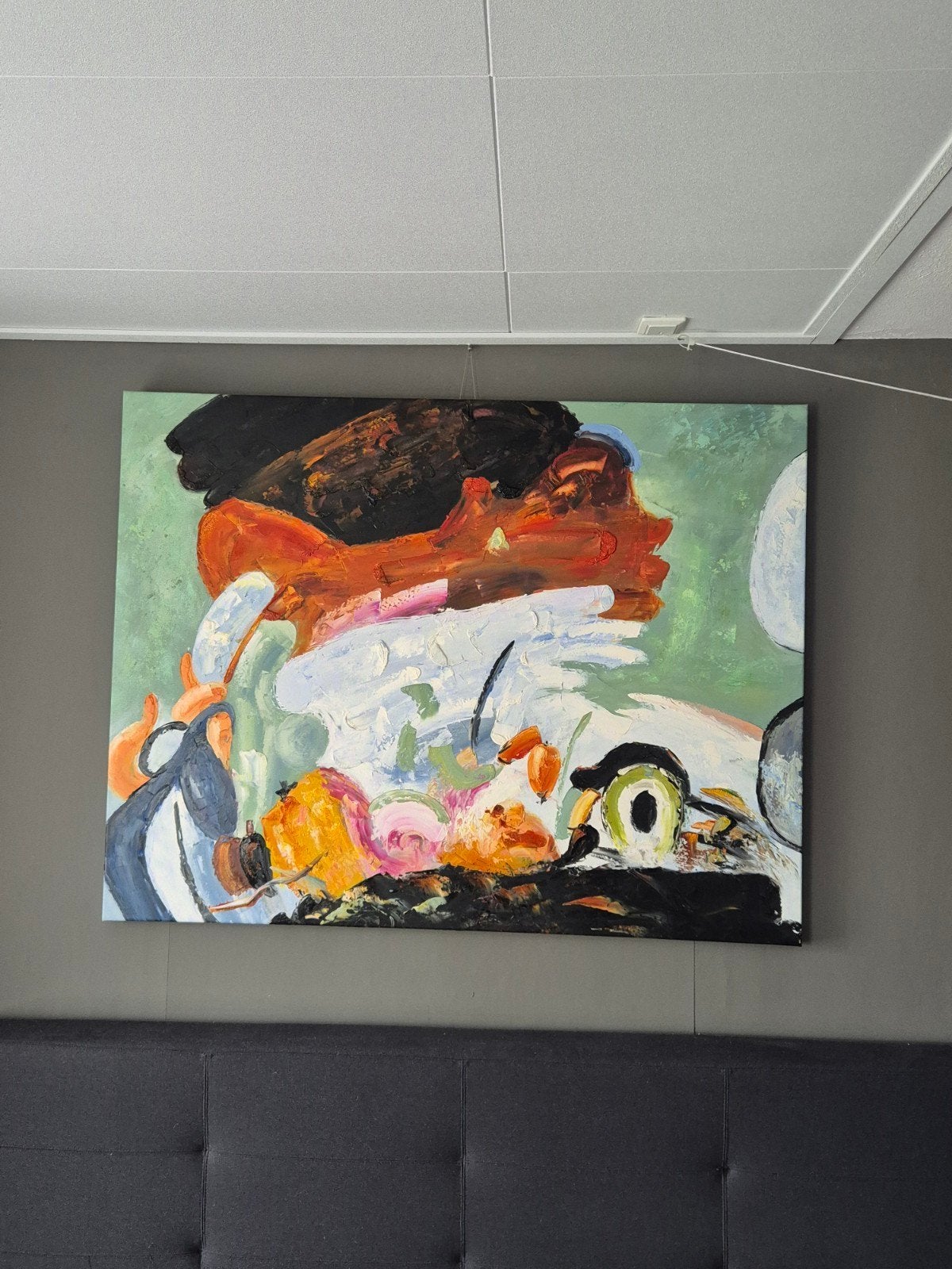 Abstract Schilderij - Levendige Kleuren en Expressie, Antiek en Kunst, Ophalen