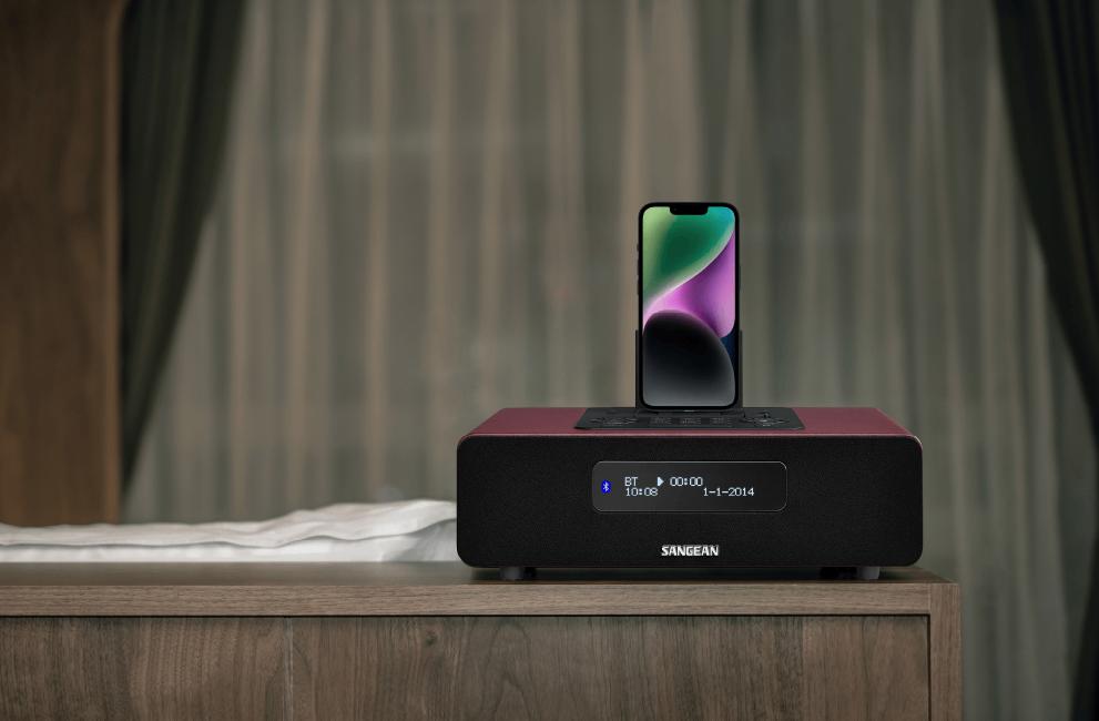 SANGEAN DDR-38 FM/DAB+ Radio met BT & iPhone dock  >>NIEUW<<, Ophalen of Verzenden, Nieuw, Radio