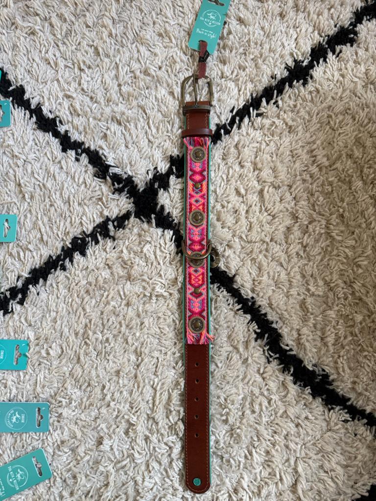 Dog with a mission boho rosa collar L4, Nieuw, Ophalen of Verzenden, Handgemaakt, Nieuw