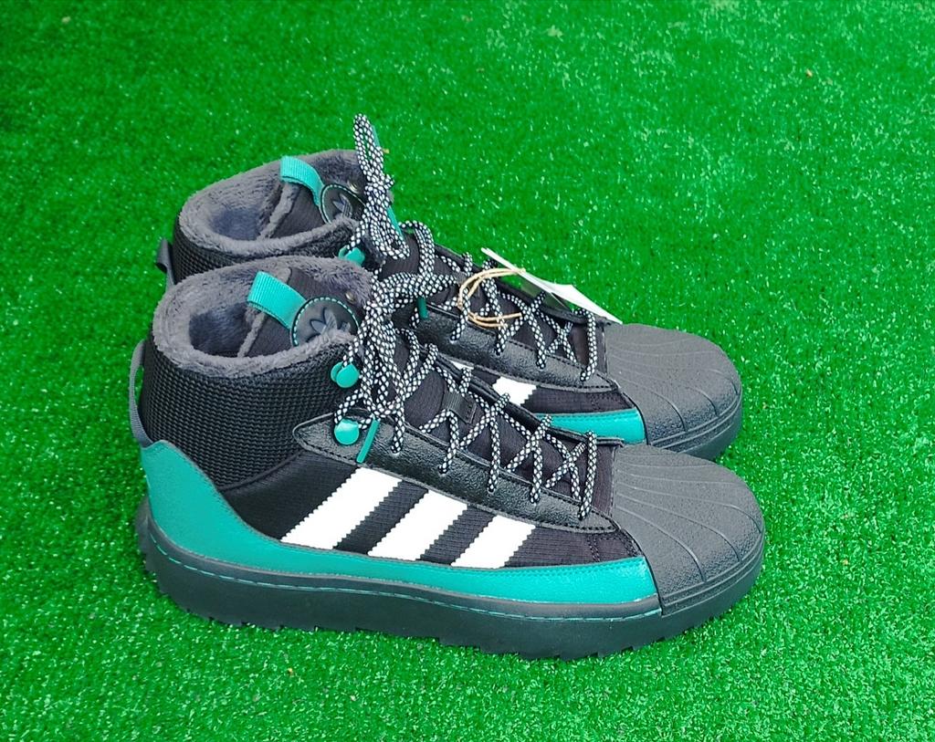 Adidas Superstar Boot Schoenen Zwart/Groen Maat #40, Zwart, Nieuw, Ophalen of Verzenden, Sneakers of Gympen