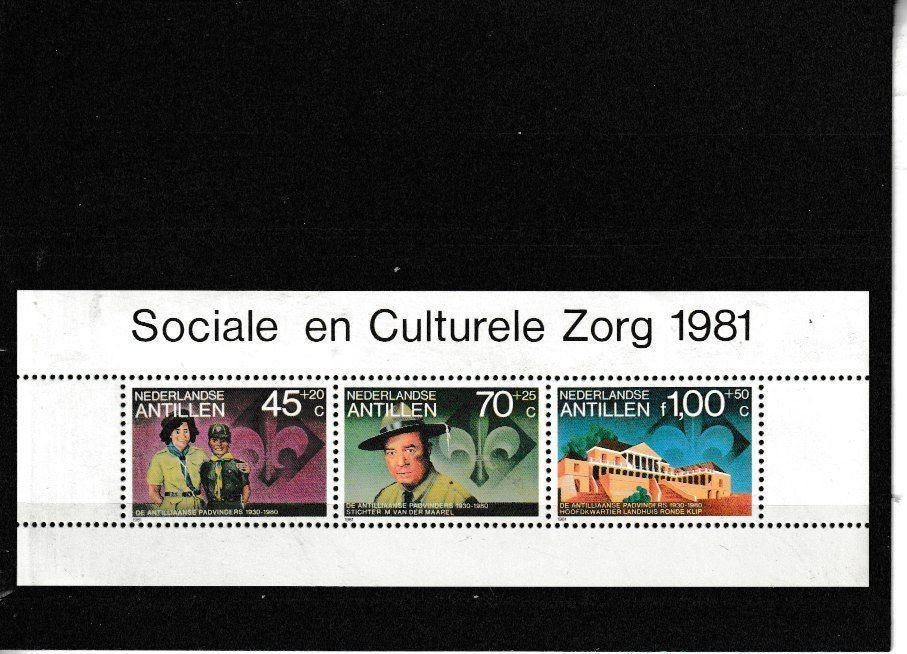 NEDERLANSE ANTILLEN / 1981 CULTUUR / 50 JAAR PADVINDERS VER., Postzegels en Munten, Ophalen of Verzenden, Postfris