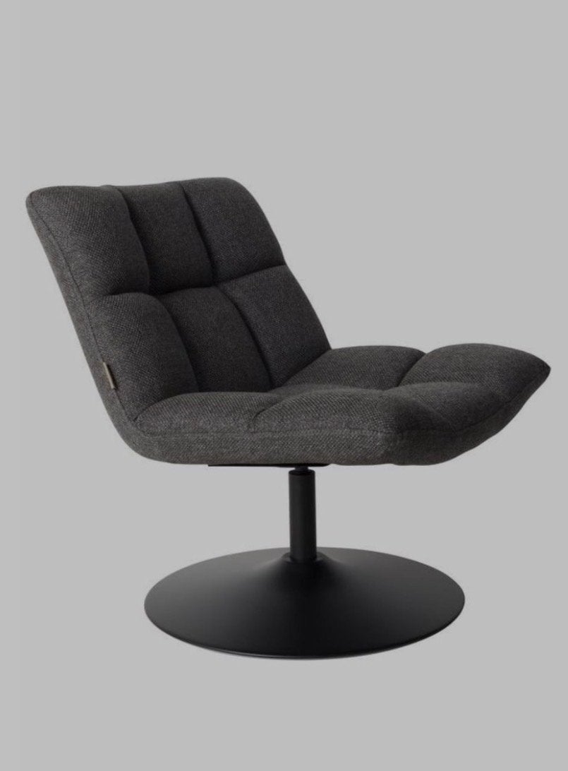 Dutchbone Fauteuil | Draaistoel | Grijs | Zo goed als nieuw, Ophalen, Zo goed als nieuw, Eén, Stof